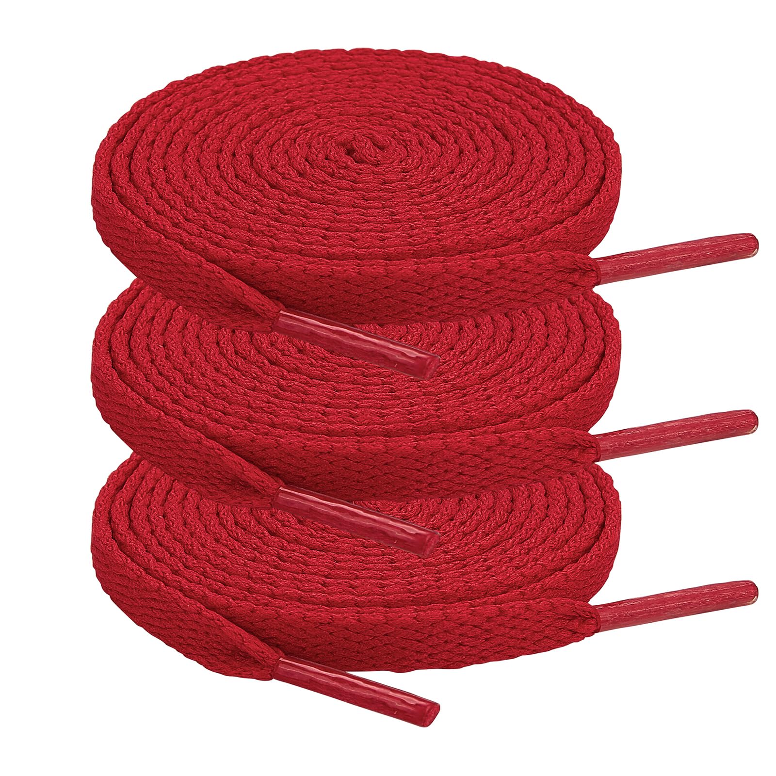 ZHENTOR 3 Pair Flat Shoe Laces for Sneakers, Shoelaces for Sneakers Athletic Running Shoes Boot Strings
