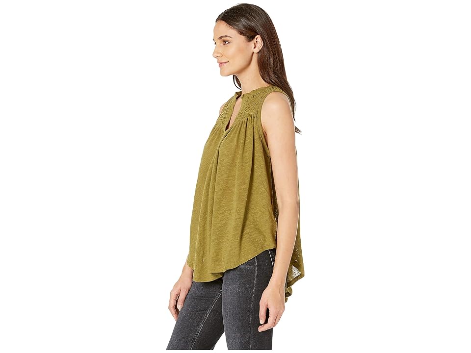 

Free People New to Town Tank Top (Moss) Women's Clothing, Green