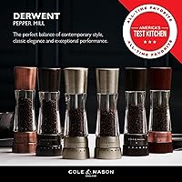 Vista 3 de Cole & Mason Derwent Molinillo de Pimienta - Molinillo de Pimienta Gourmet de Precisión - Herramientas Recargables para Condimentos y Especias