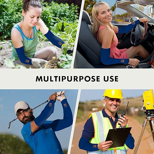 Miniatura 6 de TUFF - Mangas de compresión para brazos refrigerantes, mangas de brazo UPF 50 para hombres y mujeres..