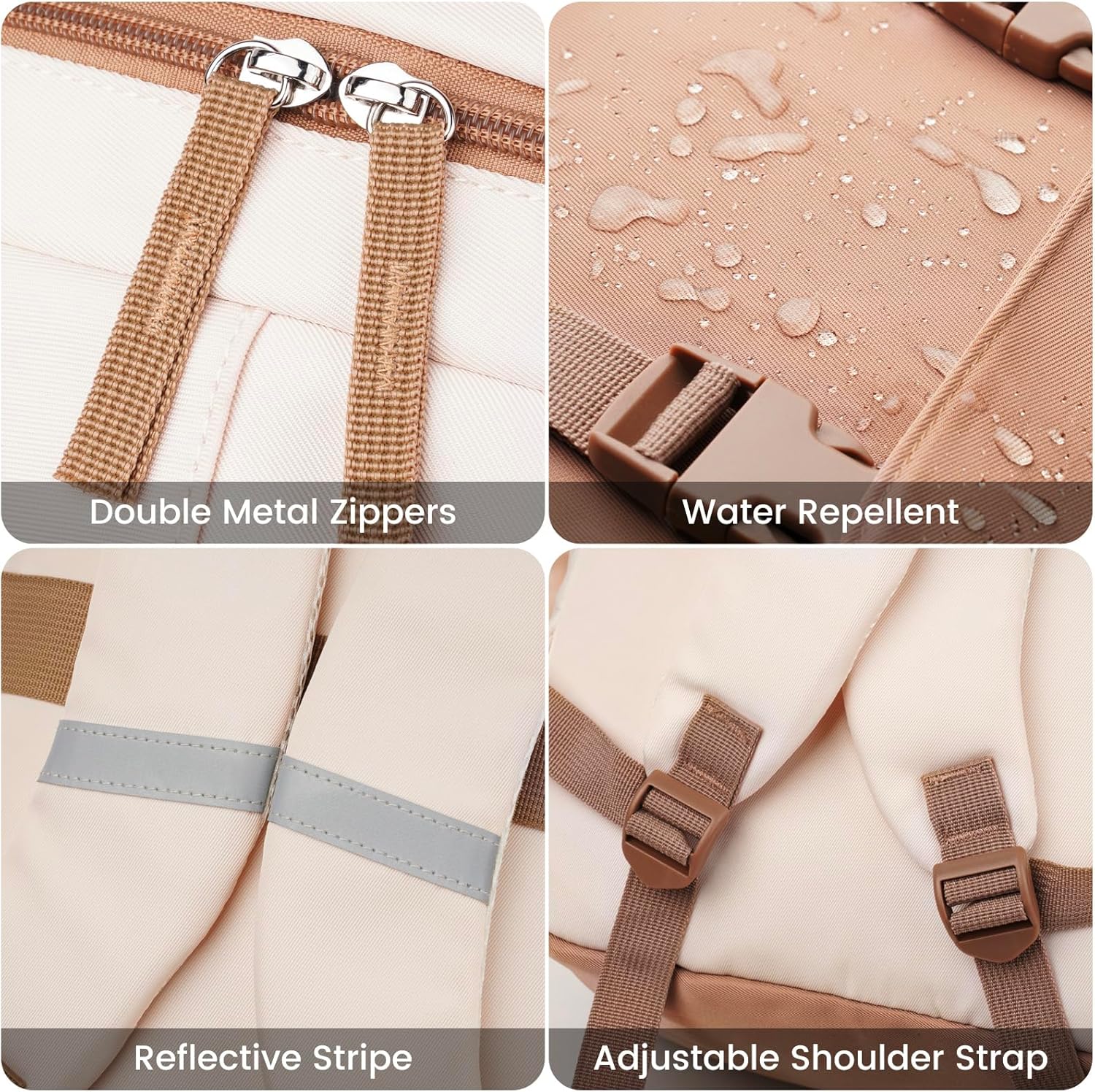 MOMUVO School Backpacks for Teen Girls Women,15.6 Inch Laptop School Book Bag Cute College Backpack Bookbag for Students - Image 3