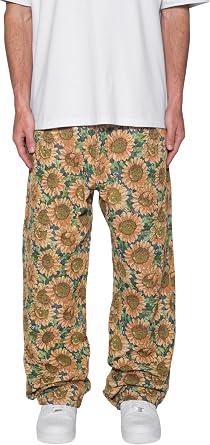 mnml Mens Mnml Mens Ultra Baggy Sunflower Pants