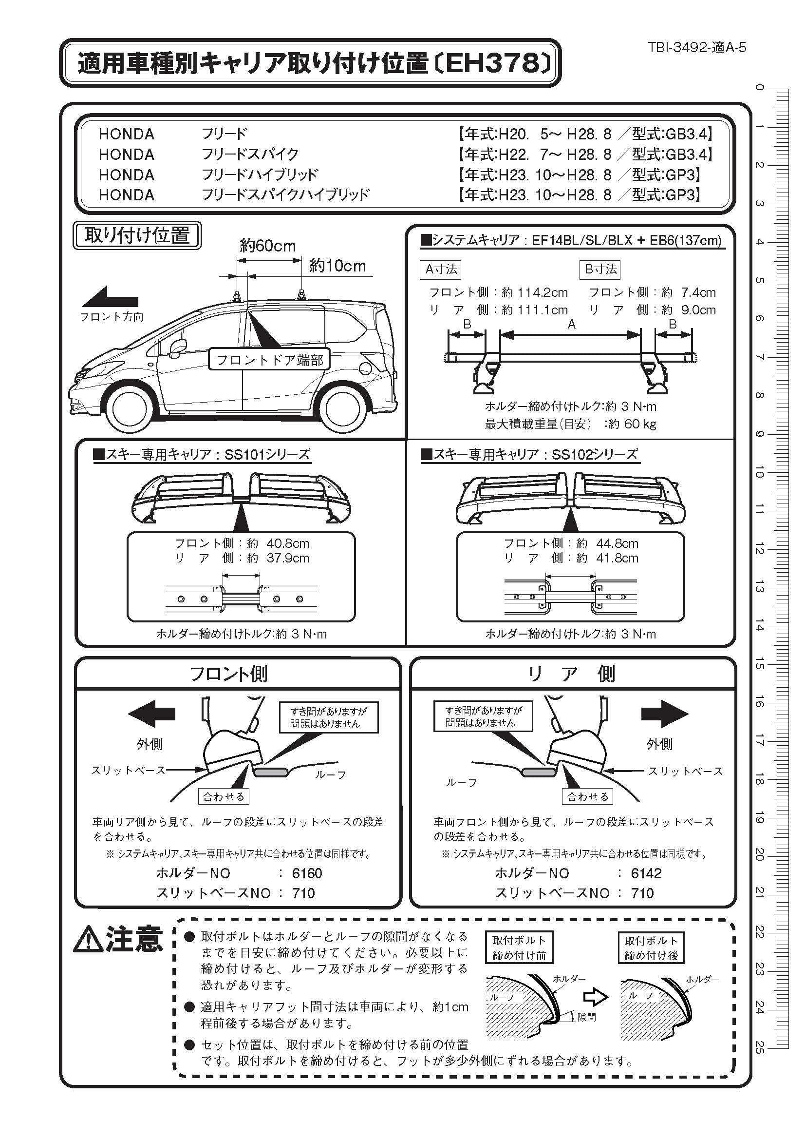 Amazon | Terzo テルッツォ (by PIAA) ルーフキャリア ベースキャリア 