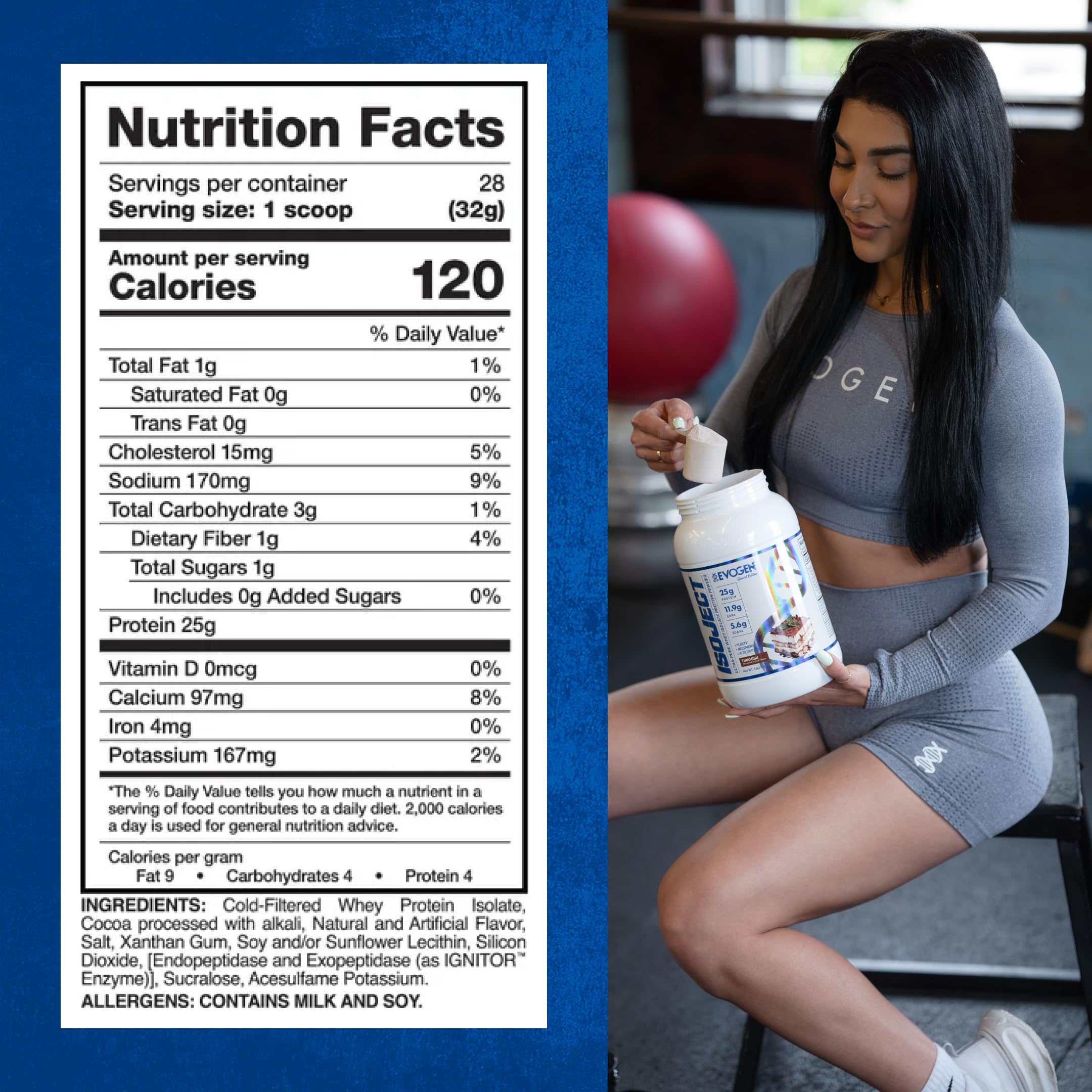 Evogen Isoject Whey Protein Isolate Powder | Tiramisu | 25 Servings — Amazon image 4