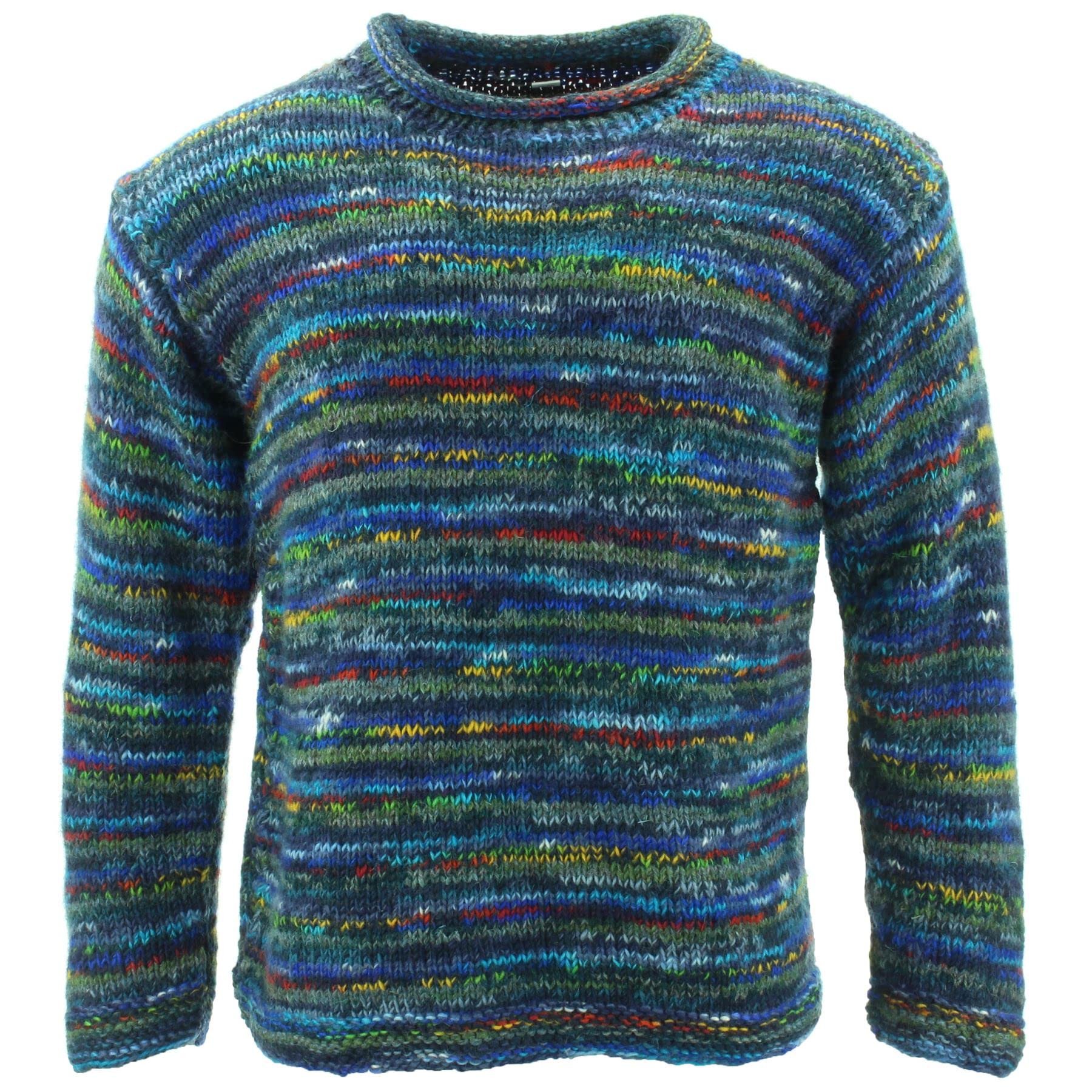 LOUDelephant Chunky Wool Knit Jumper - SD Dark Blue Mix (3X-Large)