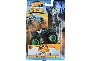 Hot Wheels Jurassic Monster Trucks Velociraptor 'Blue', Jurassic World Dominion