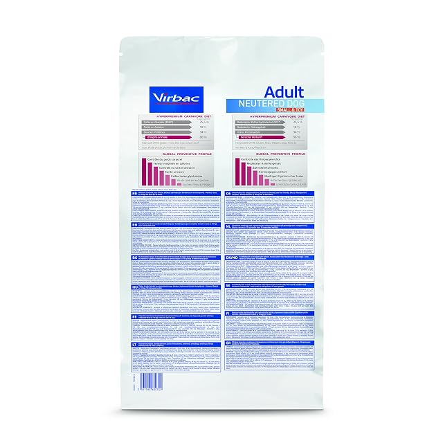Foto 2 de 8 de Veterinary Hpm Virbac Hpm Dog Adult Neutered Small Toy 3Kg Virbac 00340 3000 g