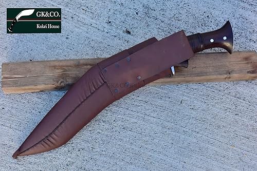 Miniatura 9 de GK&CO. Kukri House Auténtico KukriKhukuri 14.5" Hoja 5" Chirra (5 Fuller) Gorkha Bloqueador de cuchillos Mango de palisandro-GK - Hecho a mano en