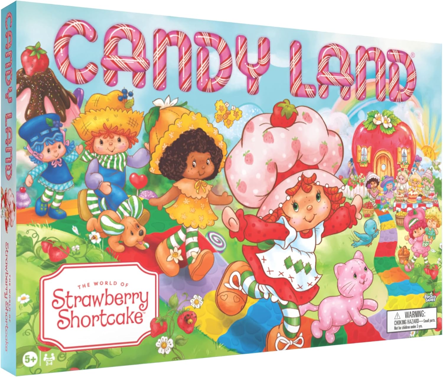 Candy Land: Strawberry Shortcake, Classic Board Game for Kids & Family, Nostalgic Adventure Color Matching Path, Featuring Iconic Characters and Locations, 2-4 Players, Ages 5+, Officially Licensed