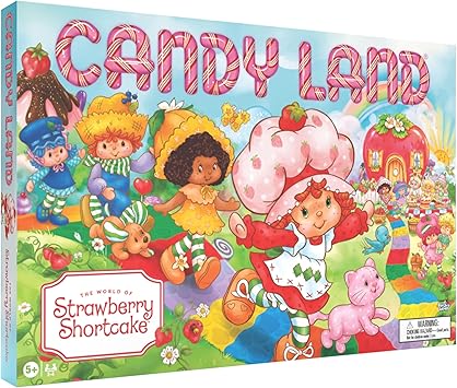 Candy Land Strawberry Shortcake, Classic Board Game for Kids & Family, Nostalgic Adventure Color Matching Path, Featuring Iconic Characters and Locations, 2-4 Players, Ages 5+, Officially Licensed