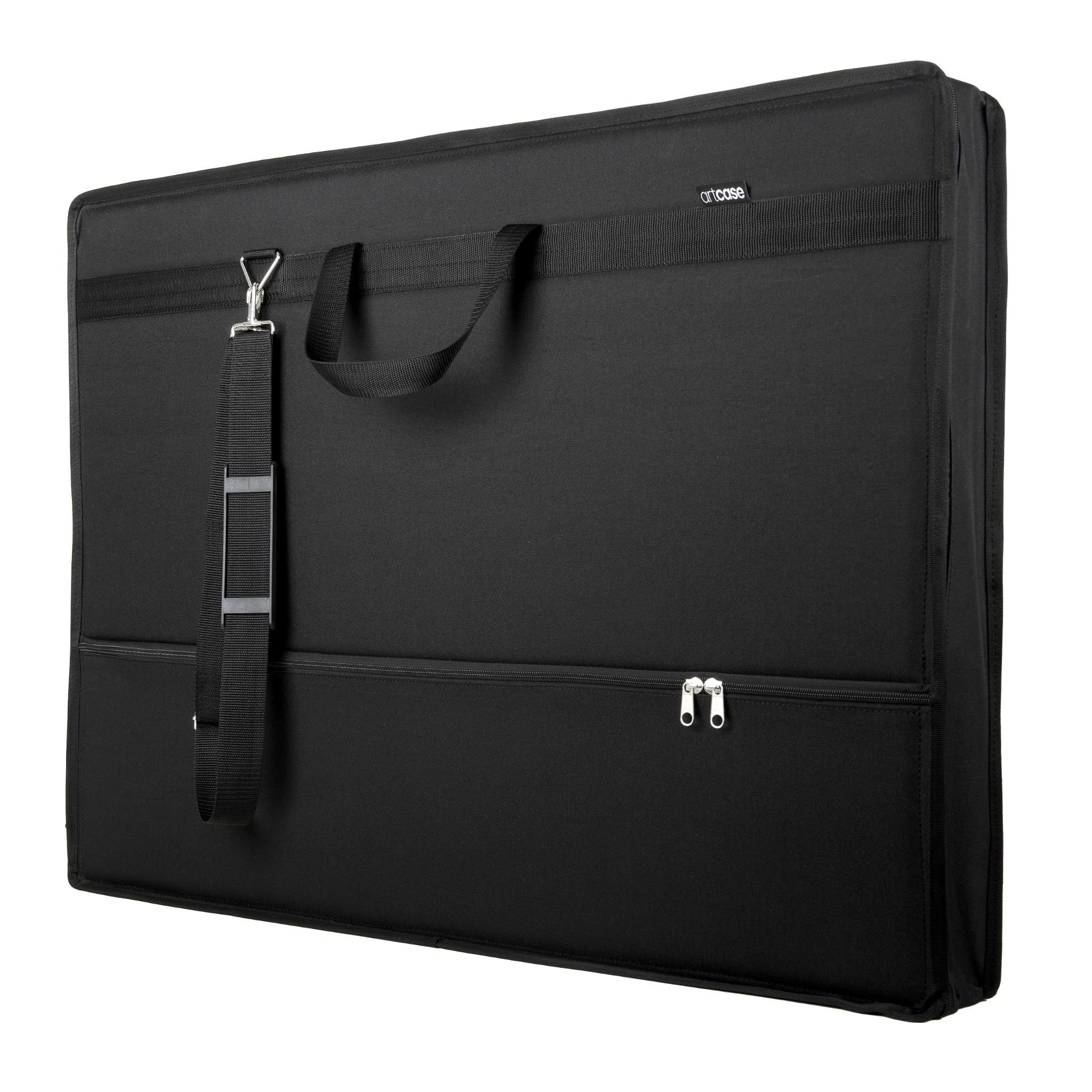Artcase max XXL A1+ - Custodia rigida per documenti, formato A1+, 103 x 75 x 8 cm, in poliestere impermeabile, formato grande, colore: nero