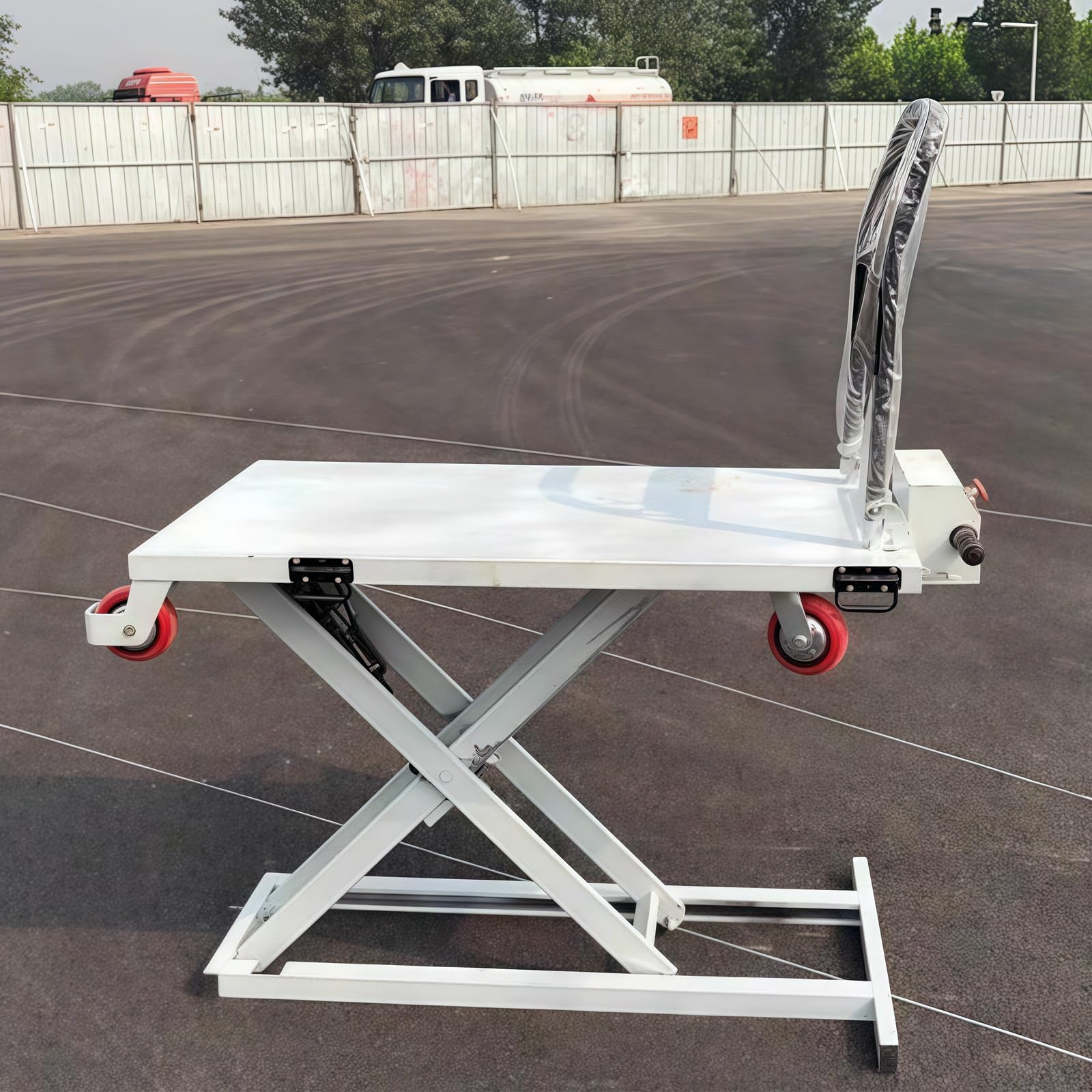Hydrauliczny wózek widłowy i elektryczny stół do podnoszenia nożyc, 4-odwiadłowa hydrauliczna platforma do podnoszenia bezpiecznych rozładunków towarowych, Heavy Duty & Portable Cargo Handling Equipme