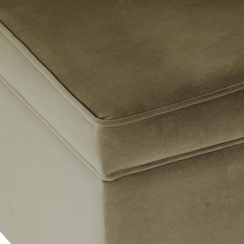 Miniatura 77 de Spatial Order Decoración del hogar | Otomana tapizada mediana rectangular de almacenamiento | Otomana con tapa con bisagras con almacenamiento para