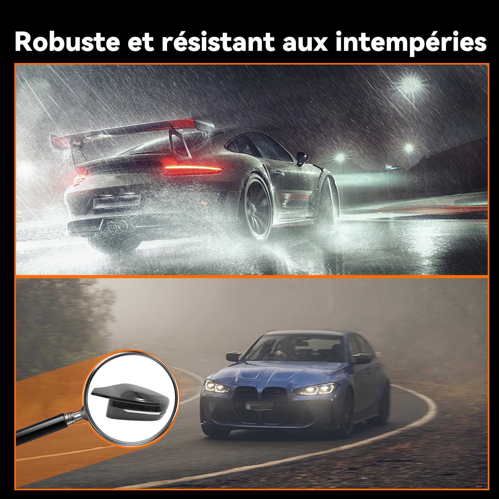 Lot de 2 capuchons de rétroviseur de voiture, compatibles avec BMW G20, G21, G28, G22, G23, G30, G38, G11, G12, G15, G16, modèle uniquement avec gouvernail gauche, noir brillant