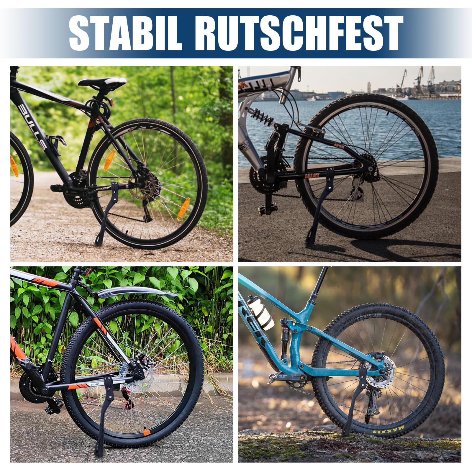 Soporte Para Bicicleta Ajustable – Aleación De Aluminio, Estable, Para MTB Y Carretera