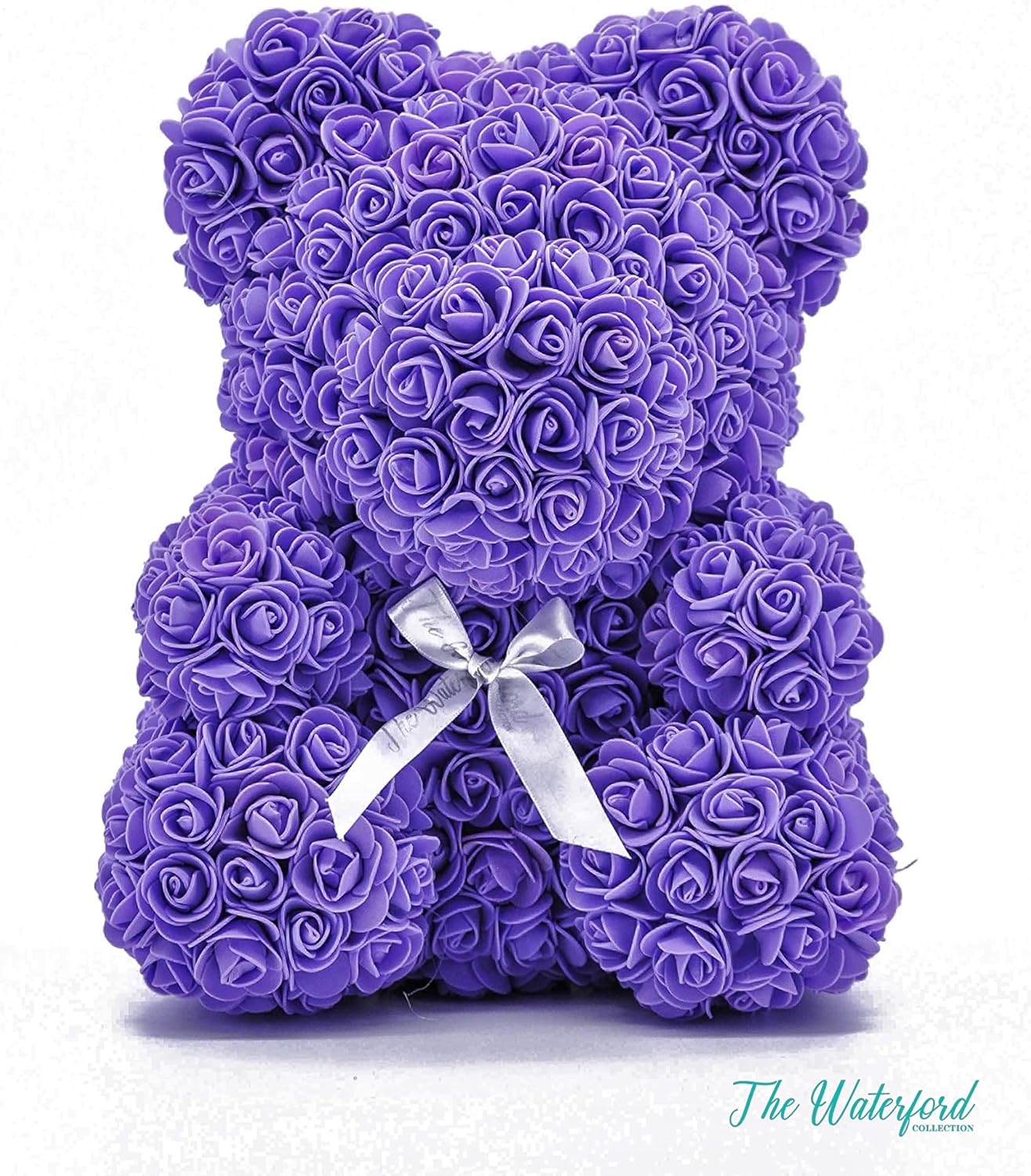 The Waterford Purple Rose Bear 16 inch
