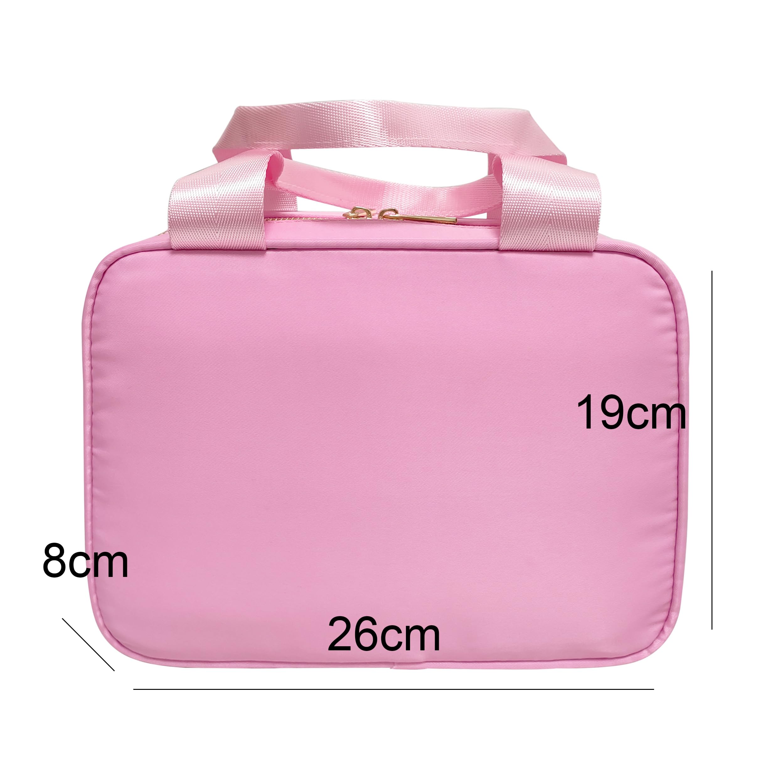 Sac Isotherme Repas Sac Fourre-Tout À Déjeuner Isolé en Nylon Imprimé d'arc, Sacs Main Isothermes Thermiques, Étui for Voyage, Travail, École, Pique-Nique(Pink Flower)