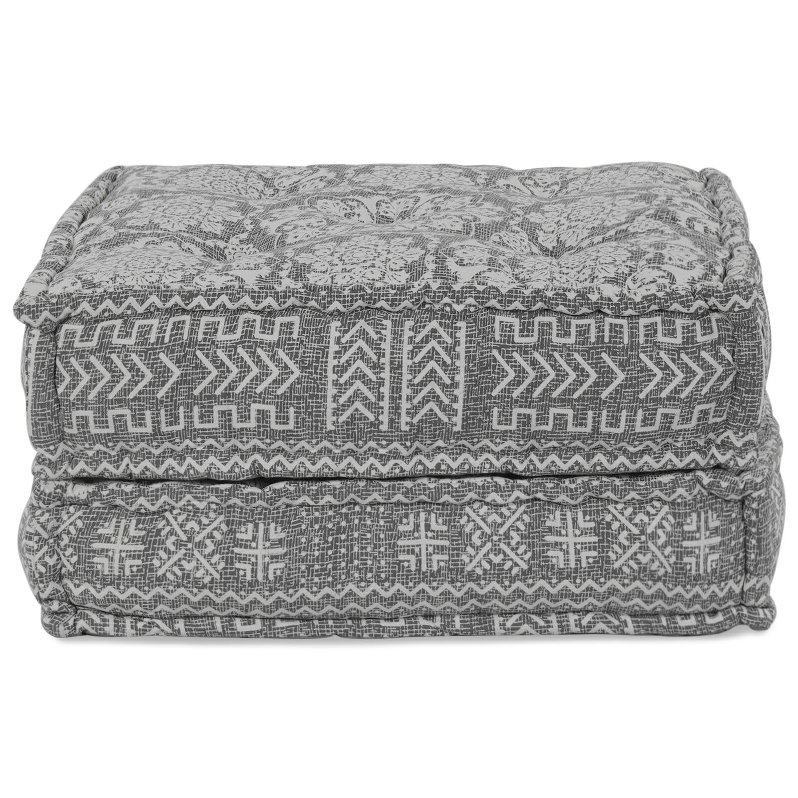 Dekor, Textilien: Bettwäsche, Kissen, Decken, Bezüge und Kissen, modularer Sitzsack, hellgrau, 70 x 70 x 36 cm