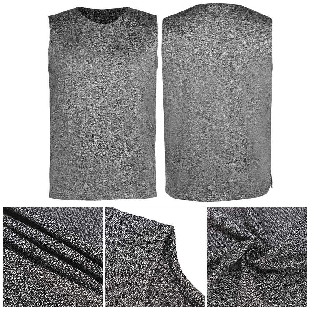 Koszulka ochronna T-shirt odporna na przecięcia, koszulka ochronna poziomu 5, wysokiej jakości materiały ochronne, dla pracowników branży metalowej i obróbki drewna (M)