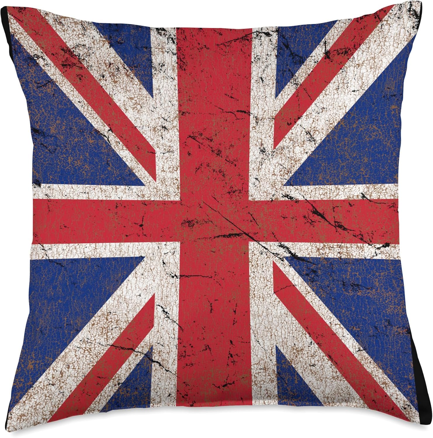 Union Jack Flag Throw Pillow