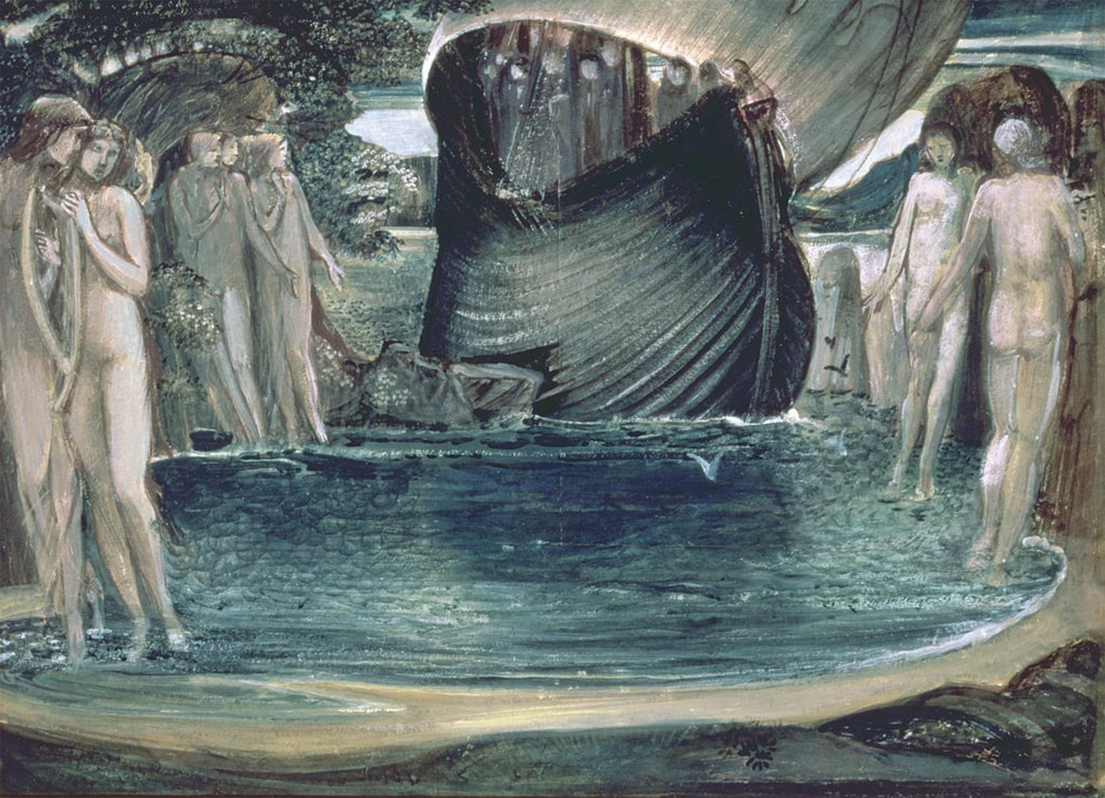 POSTERIIk Vintage Art Print Images Pictures Print Design for the Sirens by Edward Burne Jones Modern Colour Posters for Office Home Decor 60x90cm