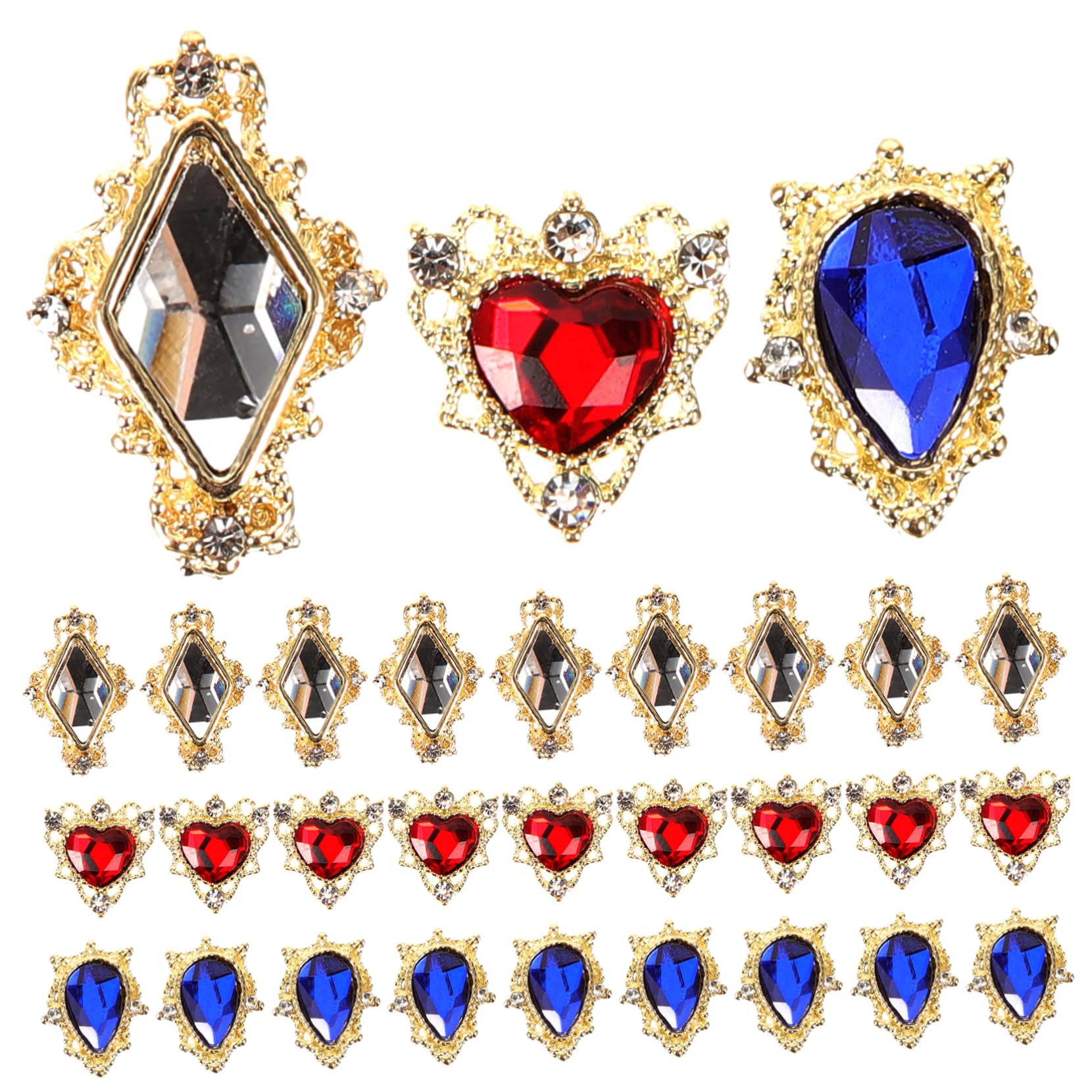 Healvian 120pezzi Rhinestones Colorati Per Unghie Decorazioni Per Nail Art Ciondoli Eleganti Per Manicure Perfetti Per Occasioni Festive e Uso Professionale