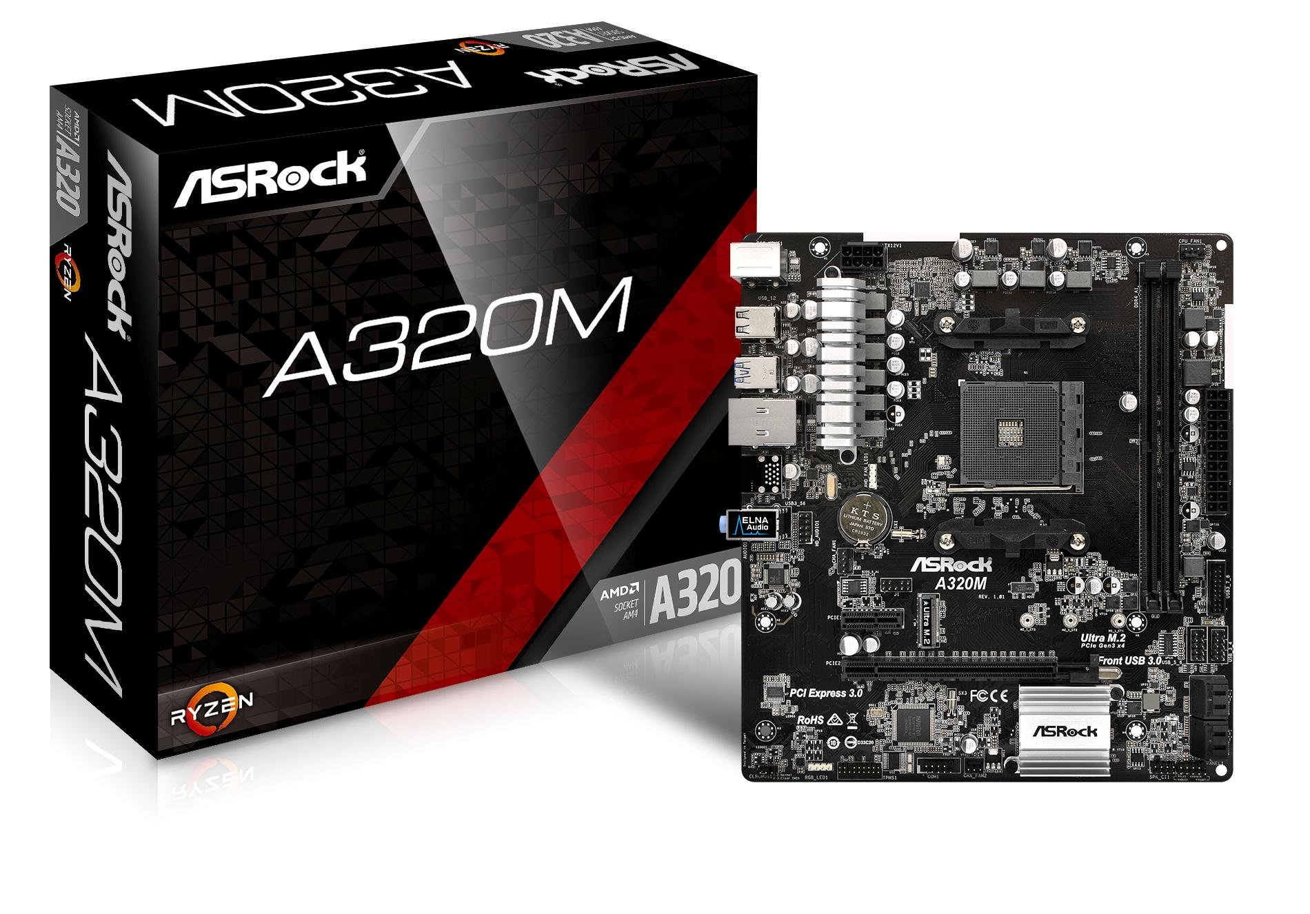 ASUS AMD A320 搭載 AM4 Socket 対応 マザーボード PRIME A320M-A