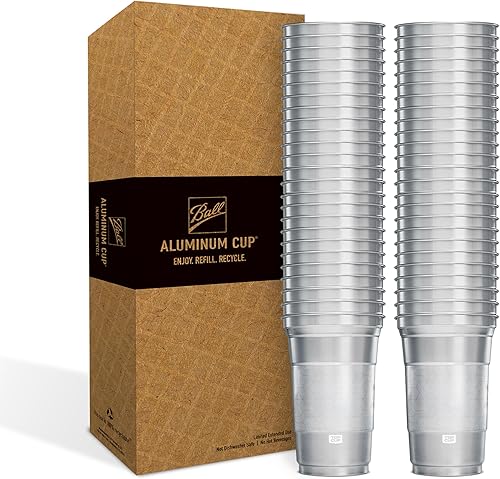 Miniatura 12 de Top Cup by Ball – 9 onzas, 50 unidades, vasos de fiesta de aluminio reutilizables Retención en frío, reciclable, fabricado en Estados Unidos