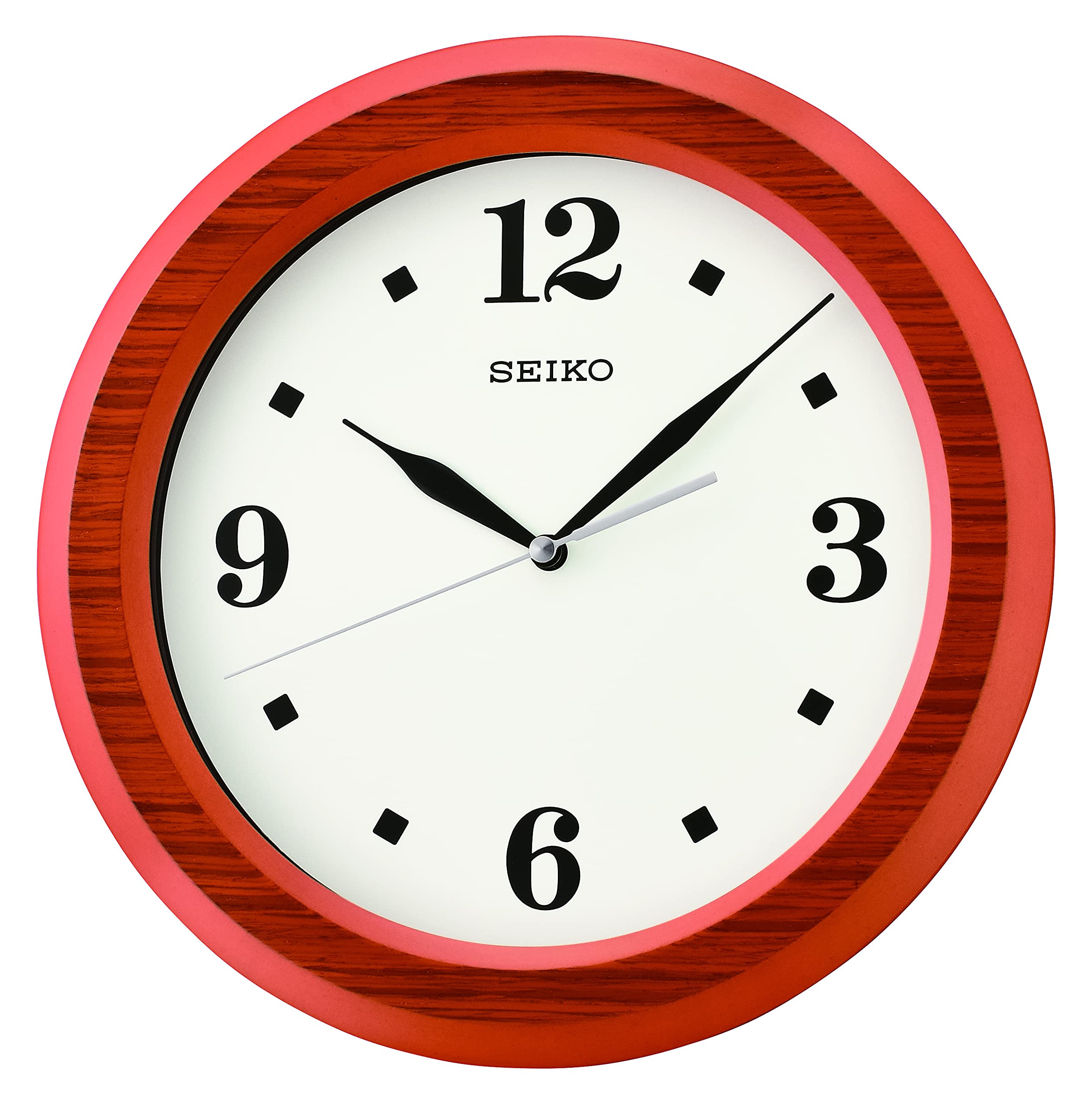 ساعة حائط Seiko كوارتز مضغوطة صامتة 29.5 سم