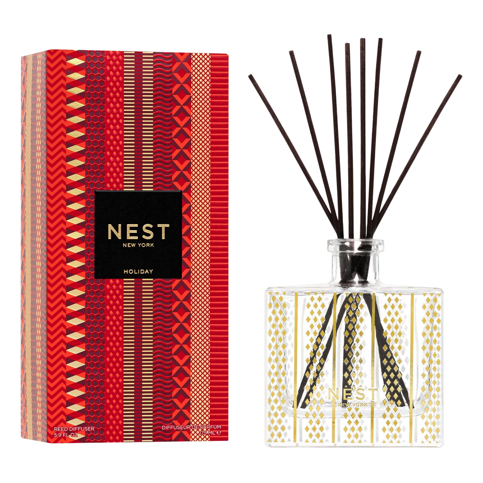 NEST Fragrances Reed Diffuser- Holiday, 5.9 fl oz