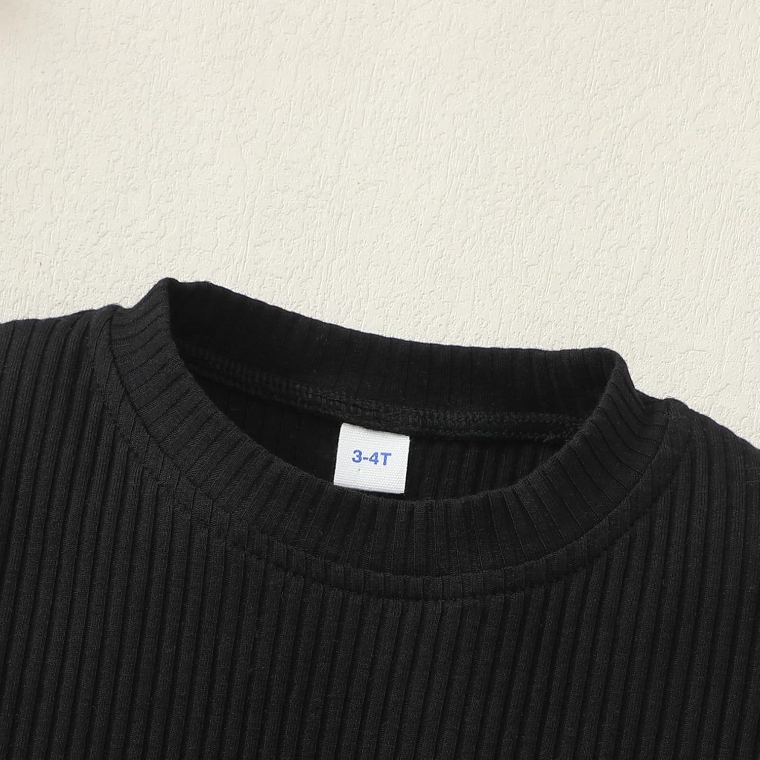 Magic Park 1-6Y Baby Girl Ribbed T-Shirts Toddler Puff Sleeve Blouse Kids Knit Tee Girls Solid Color Casual Tops - Image 4