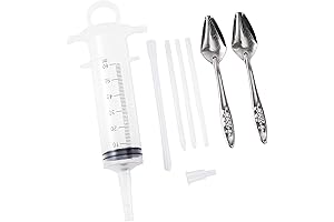 60ML Baby Bird Parrot Feeding Tubes, Liquid Medicine Feeder Push-tube