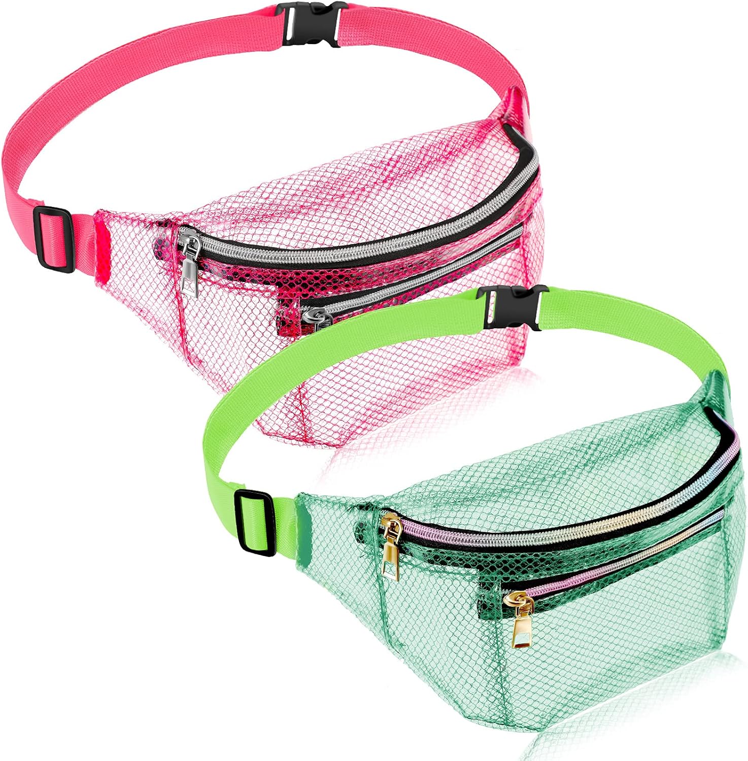 neon clear fanny pack
