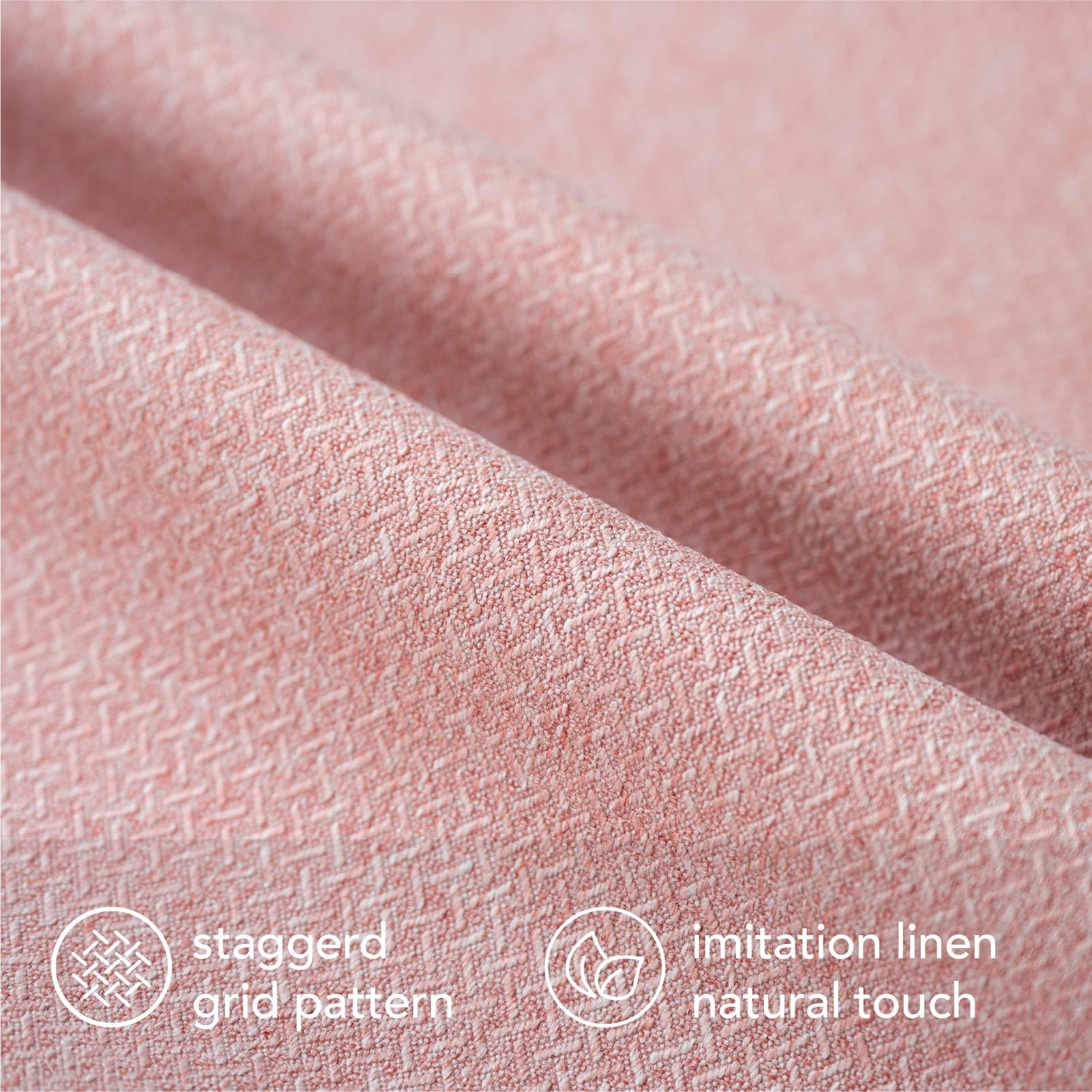 a moment Pillow Covers 20x20 Inch Pink Textured Decorative Throw Pillow Covers Modern Farmhouse Pillowcase Solid Cushion Cover Pack of 2 for Home Decor Sofa Bedroom 1