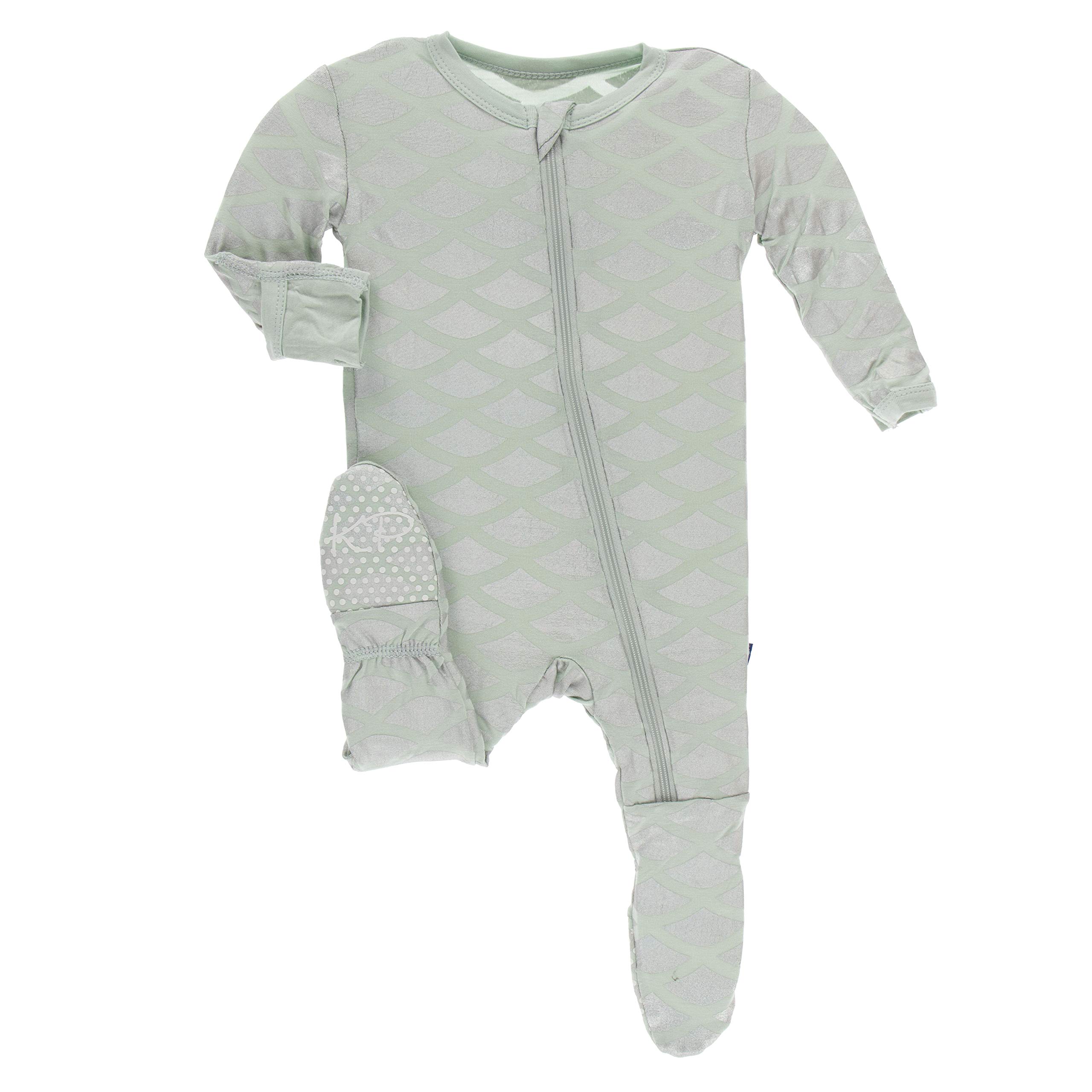 KicKee Pants Little Boys Print Footie with Zipper - Pond Leafy Sea Dragon, 12-18 Months — view 9
