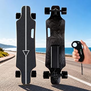 Urbanes Elektro Skateboard - 33 Zoll Elektrisches Longboard mit Fernbedienung, 15 km Reichweite, 25 km/h, für Pendeln und Freizeit
