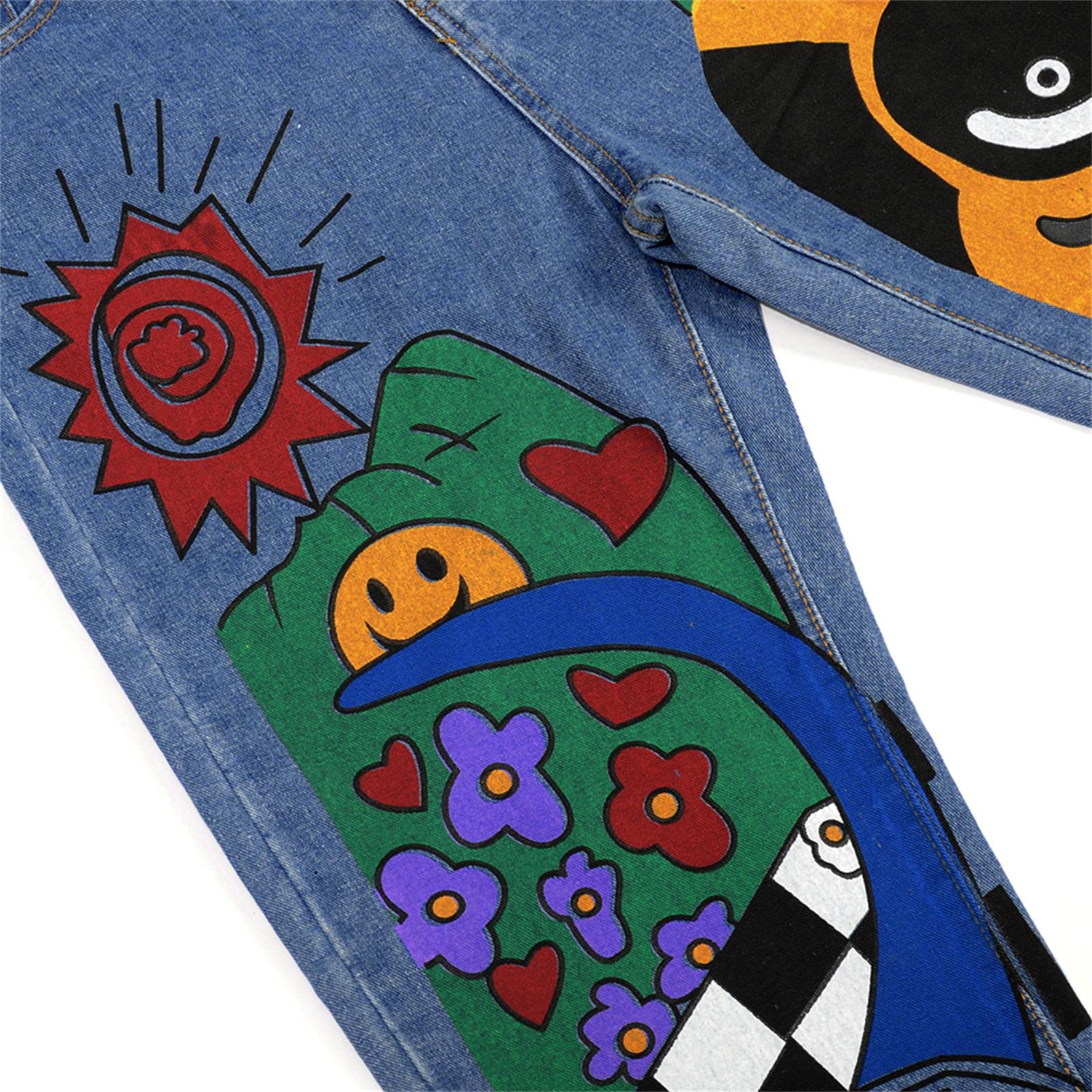 UKKO Jeans da Donna Pantaloni da Donna con Jeans Stampati da Donna