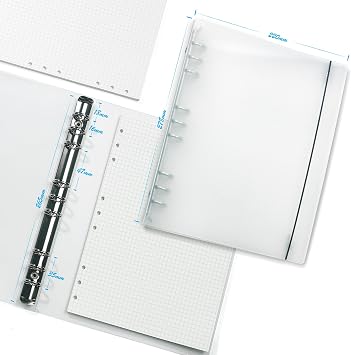 B5 Binder 9-Ring PP Refillable Organizer Protector with Elastic Closure