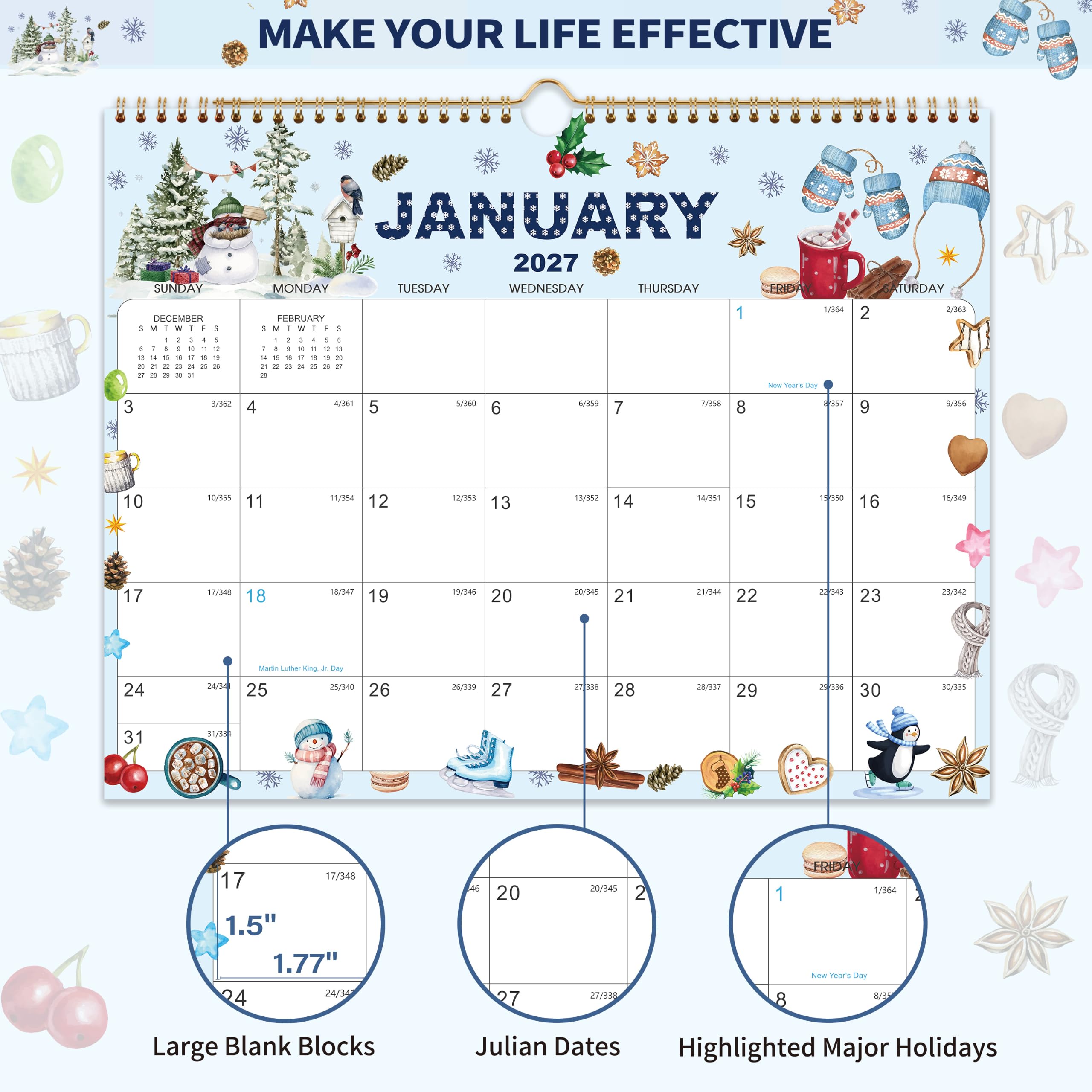 Calendario da parete VIMSHBDSEHKGL26