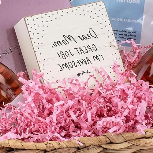 Miniatura 87 de Uptotop Relleno de papel de corte arrugado de 1/2 libra para rellenar cestas de regalo, cumpleaños, Navidad, Acción de Gracias, boda, día