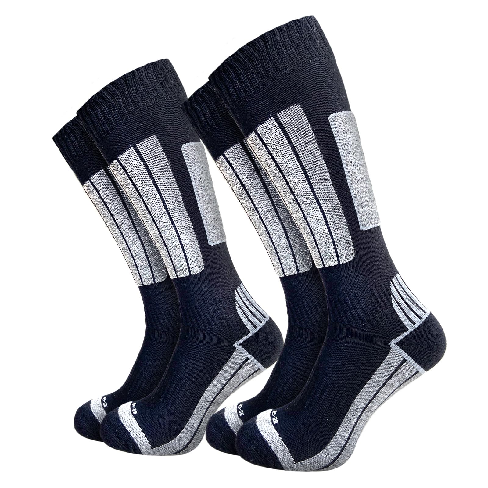 GAWILO Calcetines de esquí para hombre con acolchado (4 unidades, 20% lana cálida)