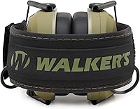 Vista 185 de Walker's Razor Slim Ultra Bajo Perfil Diseño Compacto Rango Ajustable Disparo Caza Protección Auditiva Orejeras Electrónicas
