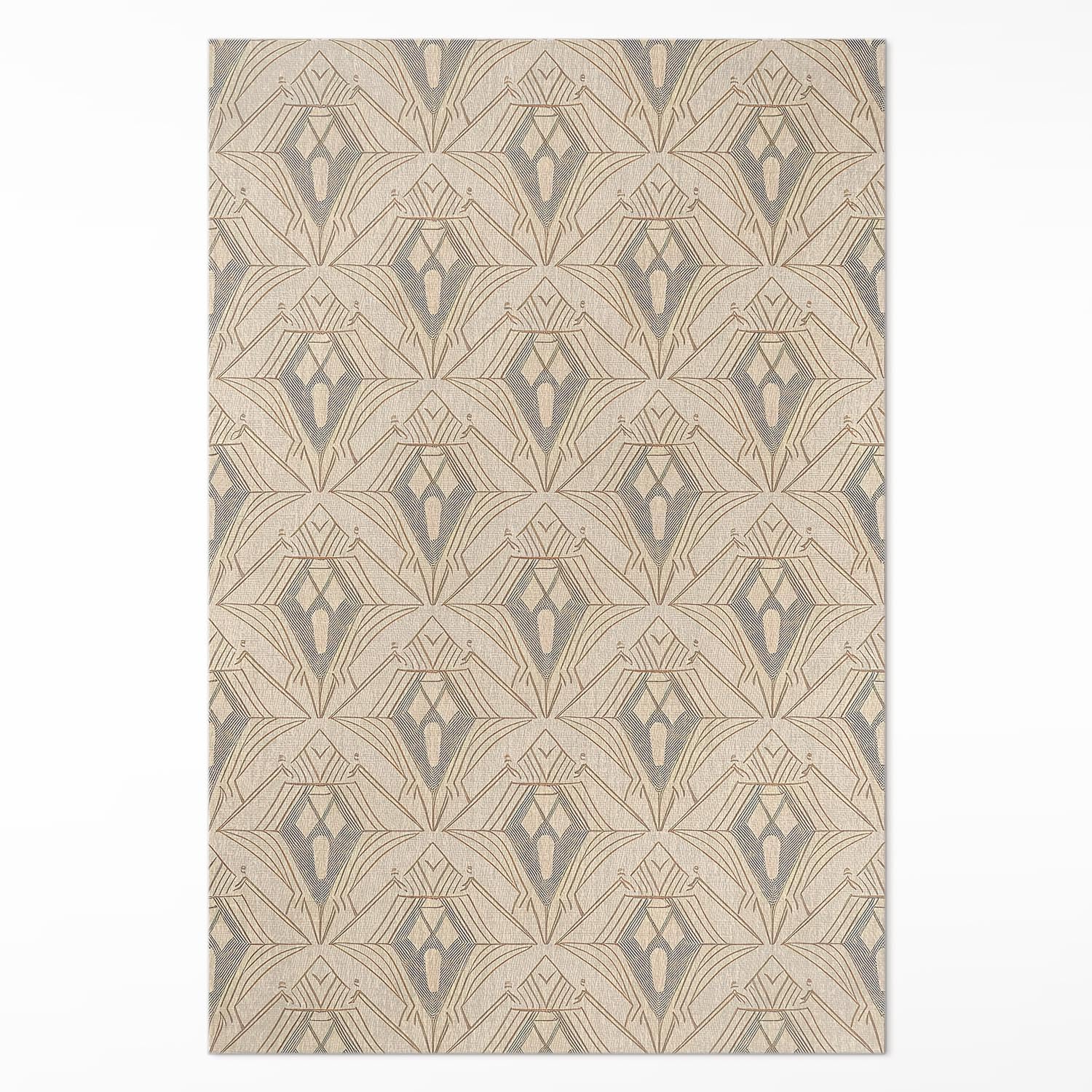 Tapis en vinyle cuisine et salon design ornement 100x150 cm pour une maison facile à vivre