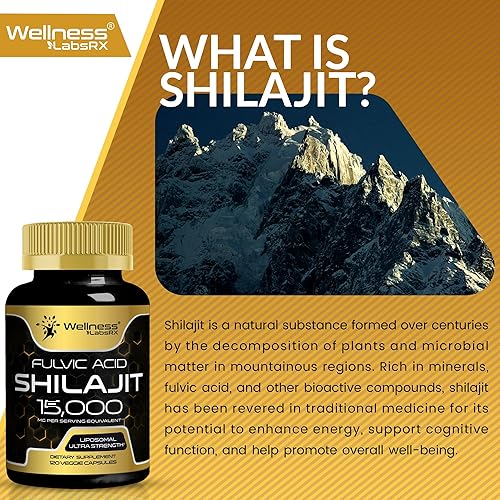 Miniatura 4 de Himalayan Shilajit para hombres  Cápsulas de Shilajit de 1500 mg para hombres, Shilajeet puro para mujeres con ácido fúlvico de origen natural