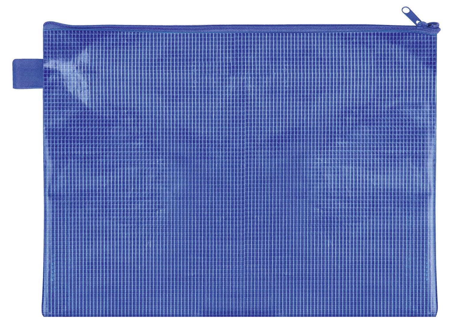 VELOFLEX 2704050 Zip Pocket DIN A4 Blue Fabric Reinforced EVA Material 1 Document Pocket
