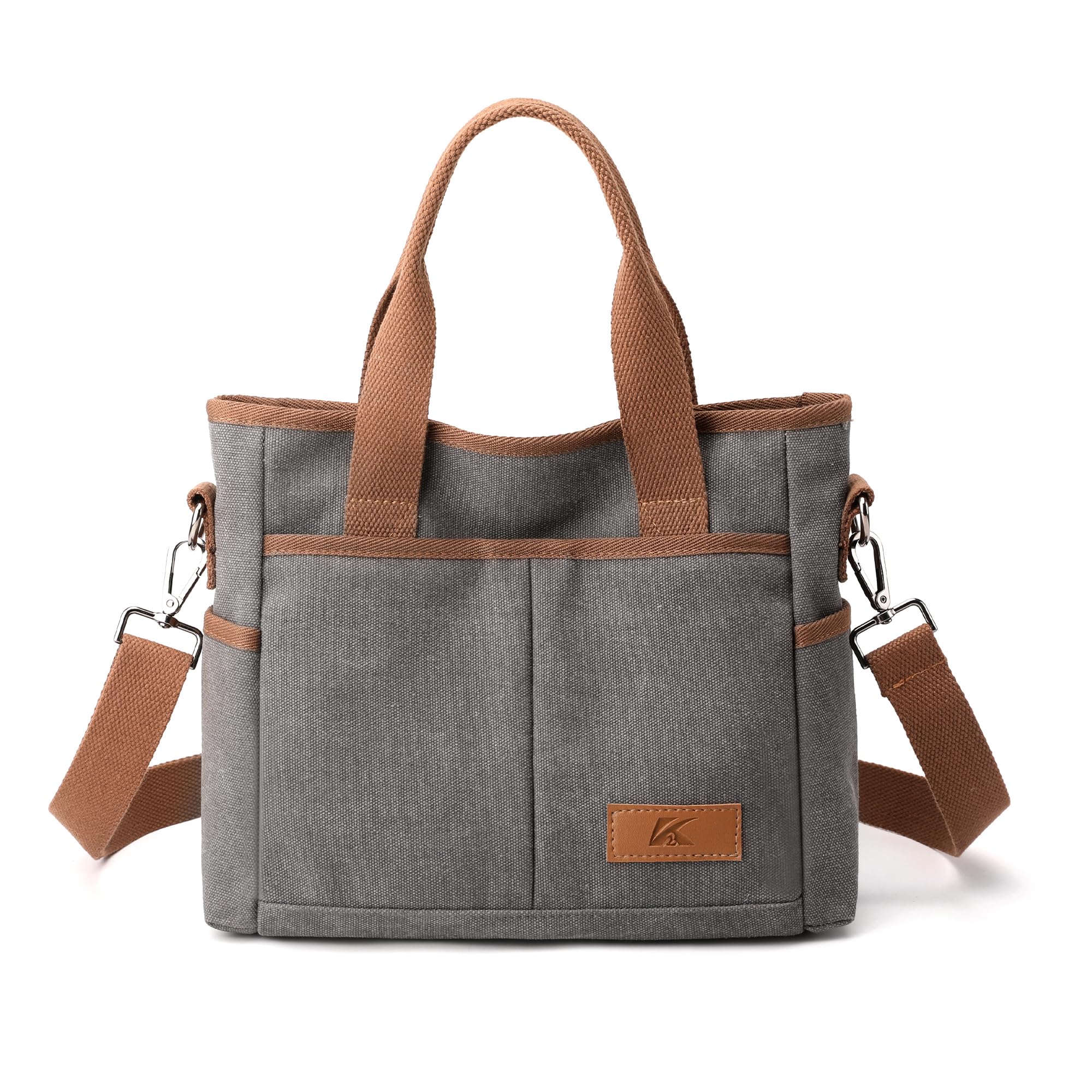 Crossbody Bags for Women Trendy Small Canvas Hobo Tote Top-handle Handbag Multi-pocket Casual Going Out Purse Satchel