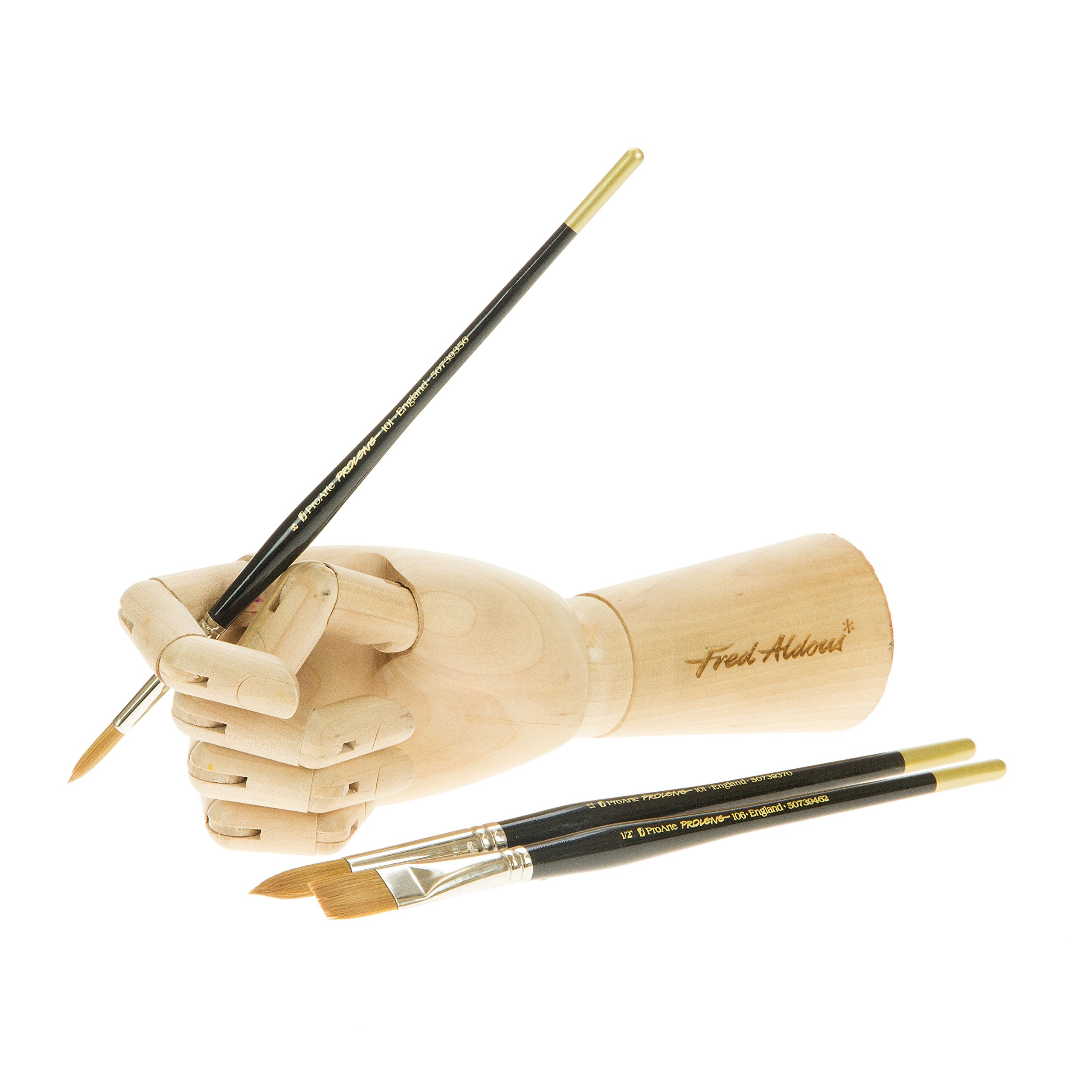 Pro Arte : Brush Wallet set - Prolene : 8-12 Rnd & 1/2 Flat