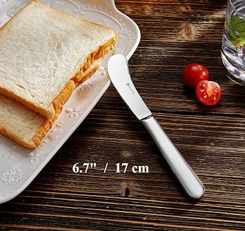 KEAWELL Premium Louise 4-Piece 6.7-Inch Stainless Steel Butter Knives