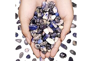 Sodalite Crystal Chips - Refreshing Blue for Aquariums and Vases