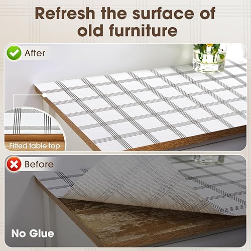 Miniatura 8 de ALIUNI Forro antideslizante para cajones y estantes, no adhesivos, gruesos, de agarre fuerte, impermeables, lavables, protegen los estantes del